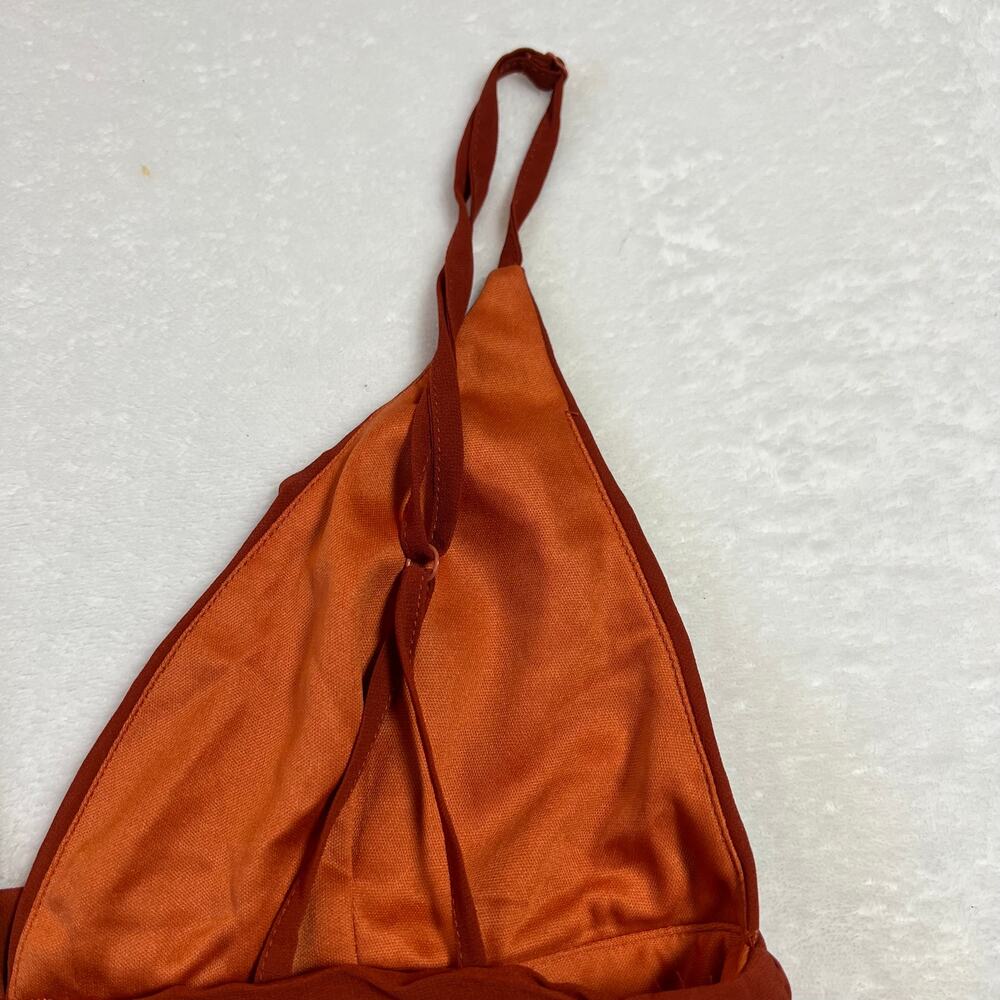 Lulu's Rust Red Ruffled Maxi Dress - Picture 10 of 11